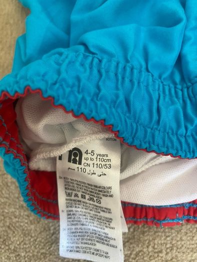 Mothercare Boys Turqouise Blue Swim Shorts - Age 4-5 Years