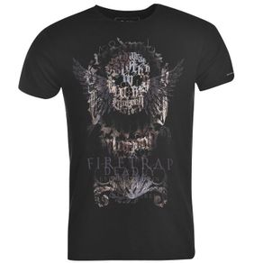 Firetrap Layson Black Skull 4XL T-Shirt (Brand New & Unopened)