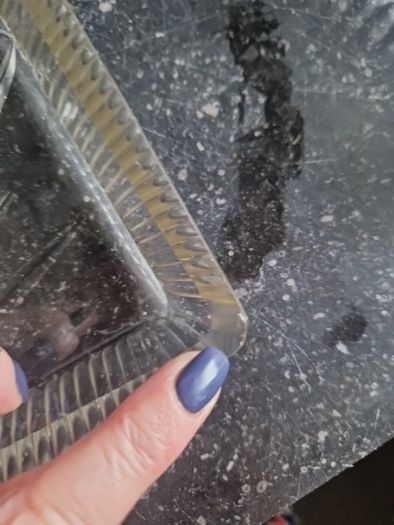 vintage glass tray