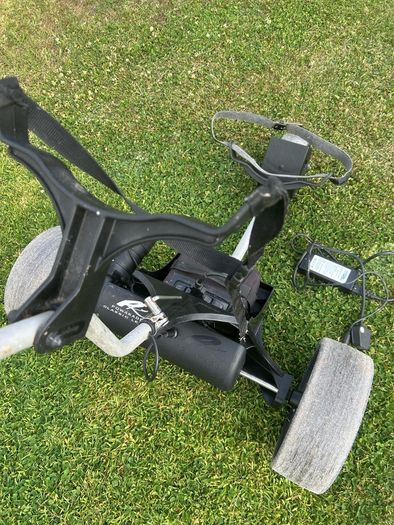 Powakaddy Classic Legend Electric Golf cart with Golf bag cover