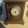 Tianguan Quartz Wood Shelf Clock  Ornate Feet Finials, Roman Numbers Image 2