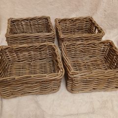 4 x Ikea Byholma storage baskets