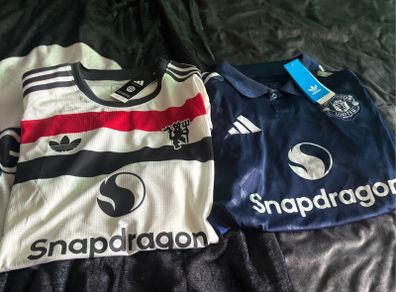 Two Brand New Man United Jerseys