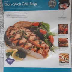 KitchenCraft Non Stick Grill Bags, Pack of 3