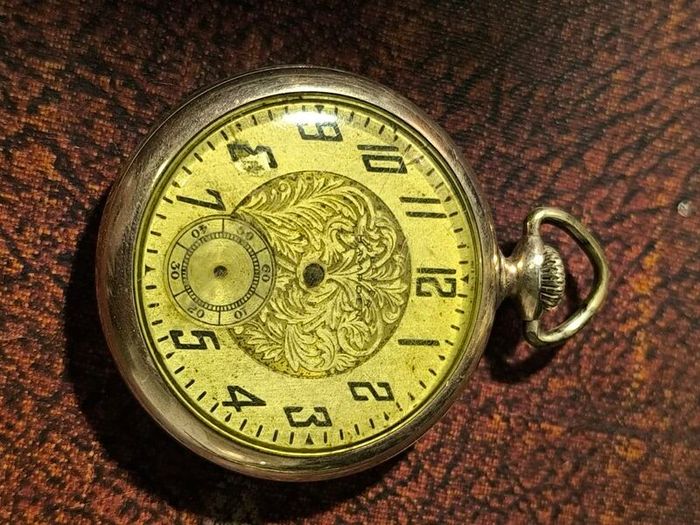 (10K Gold Filled) 1918 Hampden McKinley Pocket Watch - Parts / Repair