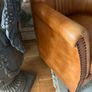 Petite leather Club Chair Image 3