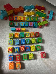 Lego Duplo Train numbers and letters