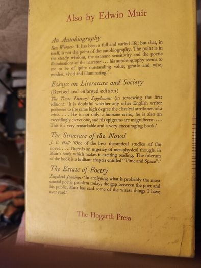 Selected Letters Of Edwin Muir. Edited By P. J. Butter. First Edition Hardback With Dustjacket In Good Condition. 38.