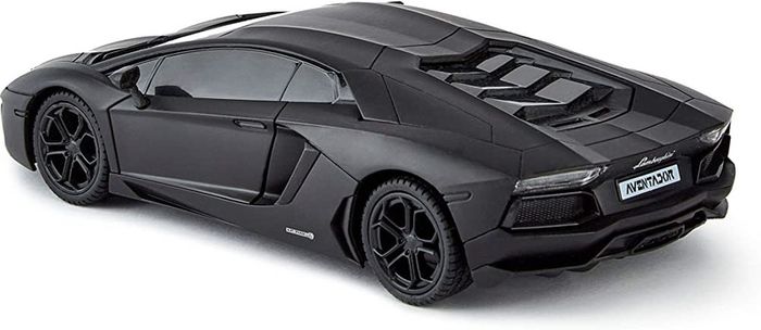 Lamborghini Aventador Official Licensed Remote Control Car with Working Lights, Radio Controlled On Road RC Car 1:24 Scale, 2.4Ghz Matte Black, Great Toys for Boys and Girls (FREE POSTAGE)