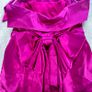 Stunning Fuscia Satin Strapless Midi Dress - Karen Millen - Sz 10 Image 4