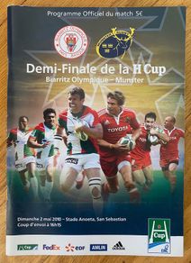 2010 Biarritz Olympique v Munster - Heineken Cup Semi-Final Programme