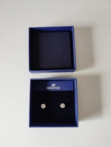 Swarovski crystal pierced earrings - New