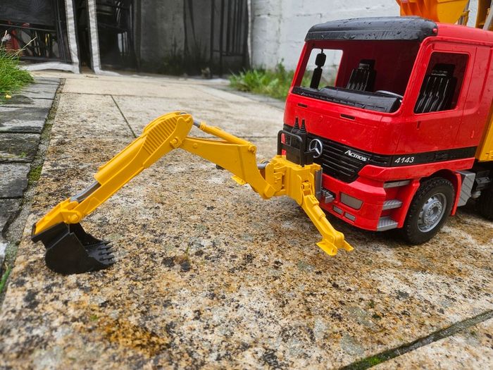 Bruder Mercedes Actros TGA Construction Truck with Liebherr Excavator