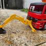 Bruder Mercedes Actros TGA Construction Truck with Liebherr Excavator Image 8