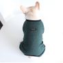 Dog Clothes, Dog Pajamas Soft Four-Legged Jumpsuit French Bulldog Clothes Dog Onesies for Puppy Small Medium Dogs (Blackish green, Image 2