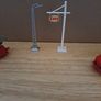 vintage lego Mercedes delivery truck and Mercedes firetruck 1964 light mast 1958 and Esso sign from 1956 Image 3
