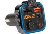 New LCD FM Car Transmitter Bluetooth 5.0 USB Q3.0 PD3.0 Charger Microphone #1098