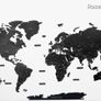 2D Premium Wooden World Map Country Borders US and Canada States Borders Country Names Country Capital Names 400 World Biggest City Names Image 5
