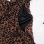 Boohoo Brown Black Leopard Y2K Grunge Tie Front V Neck Flared Mini Dress 16UK/44EU Image 8