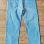 New M&S men's light blue stretch straight fit jeans W38 L29 Image 3