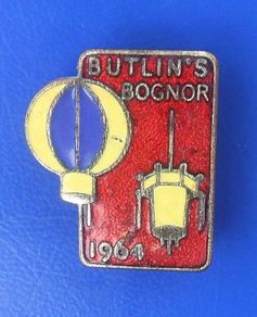 BUTLINS BOGNOR REGIS 1964 (holiday camp, West Sussex) - resident camper's enamel badge