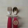 Munchkin Raise Toddler Fork and Spoon Set  12+ Months BPA Free Pink Image 5