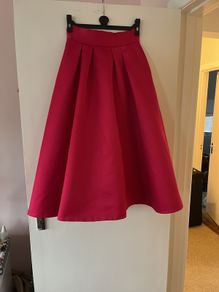 Coast pink satin skirt