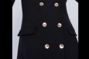 blazer Bnwt Zara black blazer medium with gold buttons
