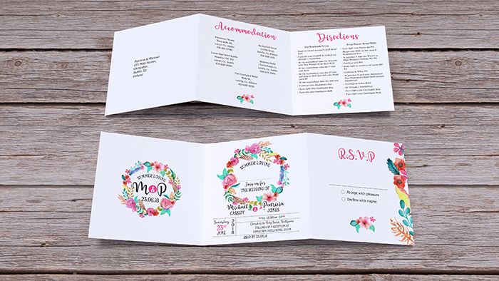 Summer Trifold Invite