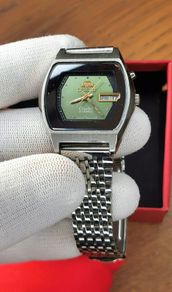 Vintage 70's Japanese ORIENT Day-Date Crystal
