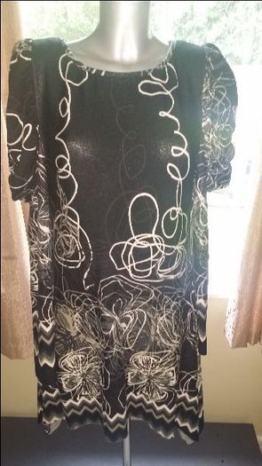 Ax Paris long puff sleeves mini/midi heavy/warm dress Perfect condition size UK14 EUR42 Postage included