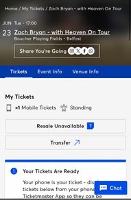 Zach Bryan Belfast ticket