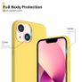 Liquid Silicone Shockproof Case For iPhone 13 Mini Luxury Soft Phone Cover Yellow New - FHT8IP13MLK Image 6