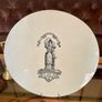Antique Ironstone Scale Plate Lady Justice from a Victorian Grocer's Balance 1860s Image 3