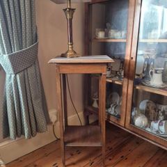 Vintage Mid-Century Two-Tier Plant Stand / Lamp Table