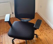 Black Ergonomic Office Chair Excellent Condition EUR 60 ONO