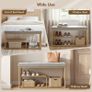 Velvet Bench and Shoe Storage Image 8