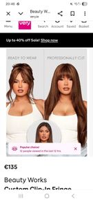 Clip in Fringe hair topper