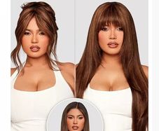 Clip in Fringe hair topper