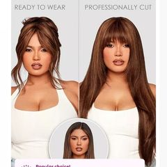 Clip in Fringe hair topper