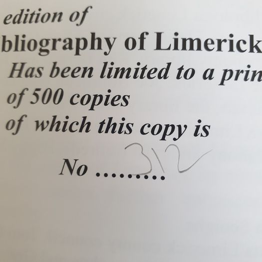 Limerick A biblography of city & county M Franklin