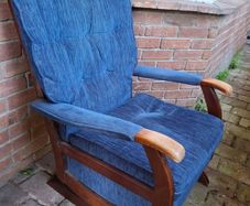 Rocking chair vintage blue fully functional