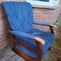Rocking chair vintage blue fully functional