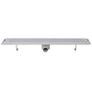 Linear Shower Drain 2 pcs Wave 830x140 mm Stainless Steel Image 5