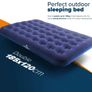 Camping Inflatable Airbed - Quick Inflating Outdoor Air Mattress with Spring Support & Durable Material I Versatile, Easy Store Blow Up Bed Perfect for Hiking & Festivals Double With Free Air Pump (FREE POSTAGE) Image 2