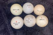 Collection of vintage golf balls (6)