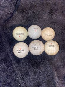Collection of vintage golf balls (6)