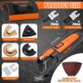 300W Multifunction Tool with 6 Variable Speed, 3 Oscillation Angle, Quick-fit Blade Design, with 24pcs Accessories for Cutting, Sanding, Scraping, Polishing Image 5