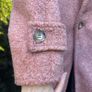 Silvan Heach oversized pink coat uk0 Image 3