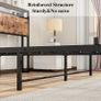 King Size Bed Frame with Storage Wooden Headboard Image 6